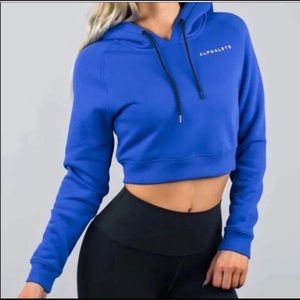 Alphalete OG blue cropped hoodie